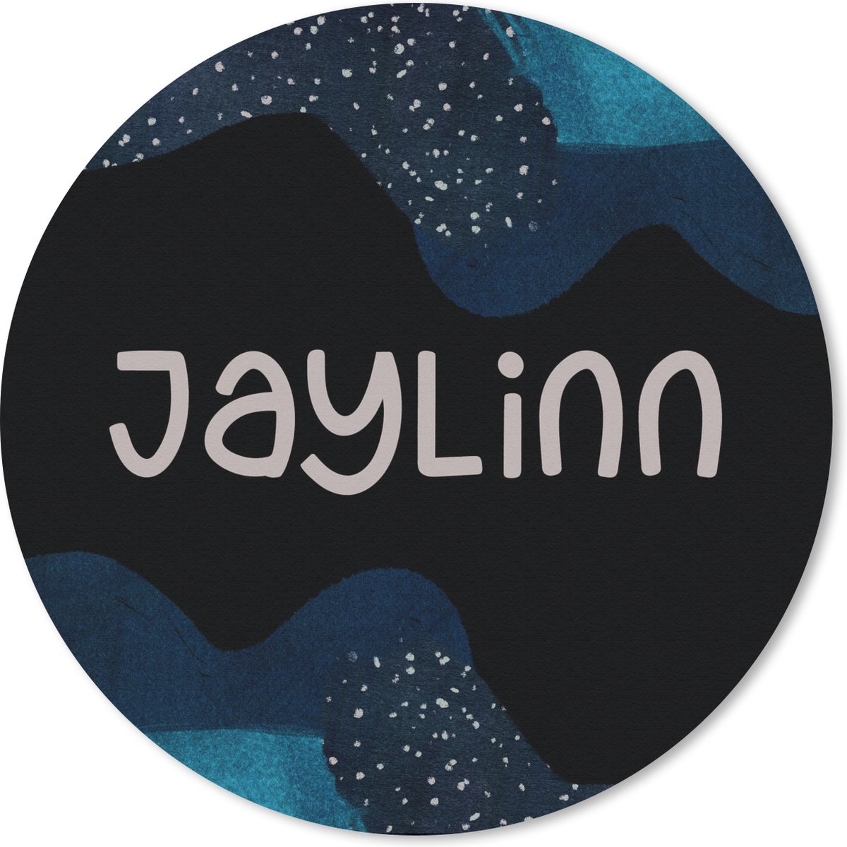 Muismat rond 30x30 cm - Mousepad Jaylinn - Pastel - Meisje - Ronde muismatten