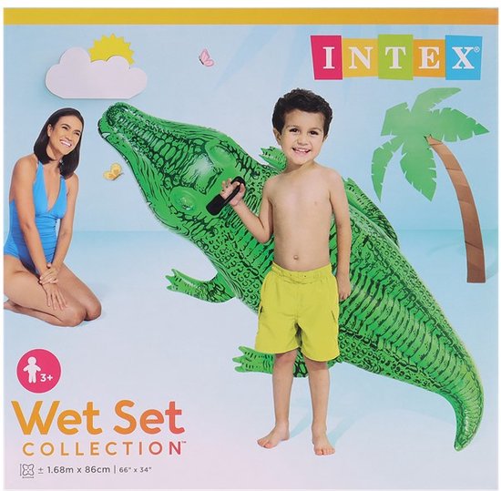 Intex Giant Gator Ride-ON - Age 3+ - Intex