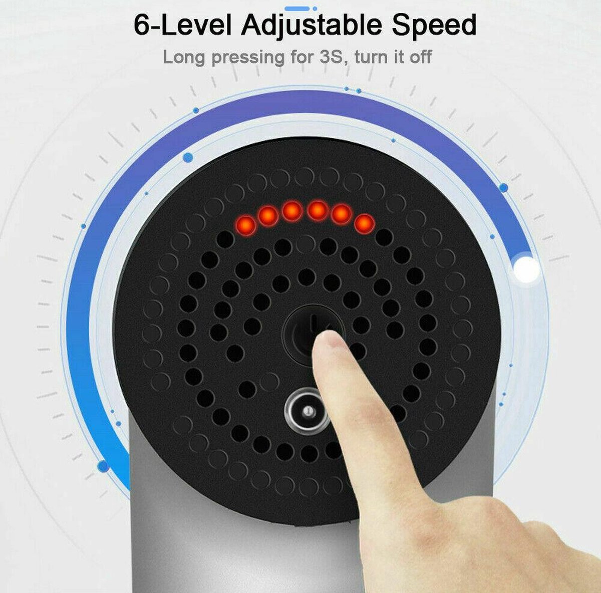 Igoods Massage Gun 6 Vibratieniveaus Zwart - afbeelding 2