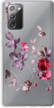 Case Company® - Hoesje geschikt voor Samsung Galaxy Note 20 / Note 20 5G hoesje - Mooie bloemen - Soft Cover Telefoonhoesje - Bescherming aan alle Kanten en Schermrand