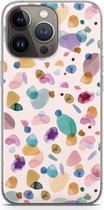 Case Company® - Hoesje geschikt voor iPhone 13 Pro hoesje - Terrazzo Memphis - Soft Cover Telefoonhoesje - Bescherming aan alle Kanten en Schermrand