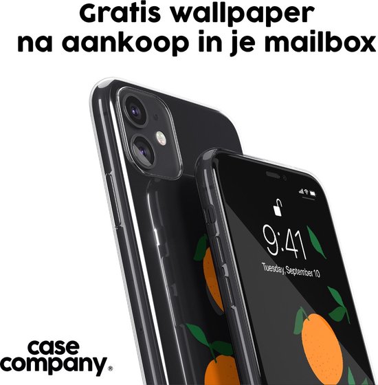 Case Company® - Coque Samsung Galaxy A21s avec cordon - Serez-vous ma clémentine - Protection de téléphone avec cordon Zwart - Tous les côtés et sur la protection des bords de l'écran