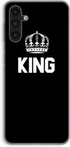 Case Company® - Hoesje geschikt voor Samsung Galaxy A13 5G hoesje - King zwart - Soft Cover Telefoonhoesje - Bescherming aan alle Kanten en Schermrand