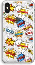 Case Company® - Hoesje geschikt voor iPhone X hoesje - Pow Smack - Soft Cover Telefoonhoesje - Bescherming aan alle Kanten en Schermrand