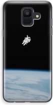 Case Company® - Hoesje geschikt voor Samsung Galaxy A6 (2018) hoesje - Alone in Space - Soft Cover Telefoonhoesje - Bescherming aan alle Kanten en Schermrand