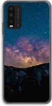 Case Company® - Hoesje geschikt voor Xiaomi Redmi 9T hoesje - Travel to space - Soft Cover Telefoonhoesje - Bescherming aan alle Kanten en Schermrand