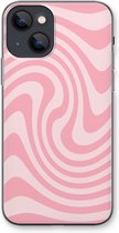 Case Company® - Hoesje geschikt voor iPhone 13 mini hoesje - Swirl Roos - Soft Cover Telefoonhoesje - Bescherming aan alle Kanten en Schermrand