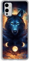 Case Company® - Hoesje geschikt voor OnePlus 9 hoesje - Wolf Dreamcatcher - Soft Cover Telefoonhoesje - Bescherming aan alle Kanten en Schermrand