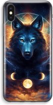 Case Company® - Hoesje geschikt voor iPhone XS Max hoesje - Wolf Dreamcatcher - Soft Cover Telefoonhoesje - Bescherming aan alle Kanten en Schermrand