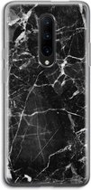 Case Company® - Hoesje geschikt voor OnePlus 7 Pro hoesje - Zwart Marmer - Soft Cover Telefoonhoesje - Bescherming aan alle Kanten en Schermrand