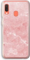 Case Company® - Hoesje geschikt voor Samsung Galaxy A20e hoesje - Roze marmer - Soft Cover Telefoonhoesje - Bescherming aan alle Kanten en Schermrand