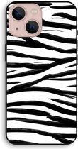 Case Company® - Hoesje geschikt voor iPhone 13 mini hoesje - Zebra pattern - Biologisch Afbreekbaar Telefoonhoesje - Bescherming alle Kanten en Schermrand
