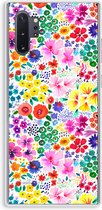 Case Company® - Hoesje geschikt voor Samsung Galaxy Note 10 Plus hoesje - Little Flowers - Soft Cover Telefoonhoesje - Bescherming aan alle Kanten en Schermrand