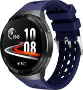 Siliconen Smartwatch bandje - Geschikt voor Huawei Watch GT 2e silicone air band - donkerblauw - Strap-it Horlogeband / Polsband / Armband - GT2E