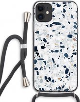 Case Company® - Hoesje met koord geschikt voor iPhone 11 hoesje met Koord - Terrazzo N°1 - Telefoonhoesje met Zwart Koord - Extra Bescherming aan alle Kanten en Over de Schermrand