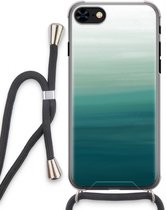Case Company® - Hoesje met koord geschikt voor iPhone 7 hoesje met Koord - Ocean - Telefoonhoesje met Zwart Koord - Extra Bescherming aan alle Kanten en Over de Schermrand