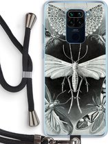 Case Company® - Hoesje met koord geschikt voor Xiaomi Redmi Note 9 hoesje met Koord - Haeckel Tineida - Telefoonhoesje met Zwart Koord - Bescherming aan alle Kanten en Over de Schermrand