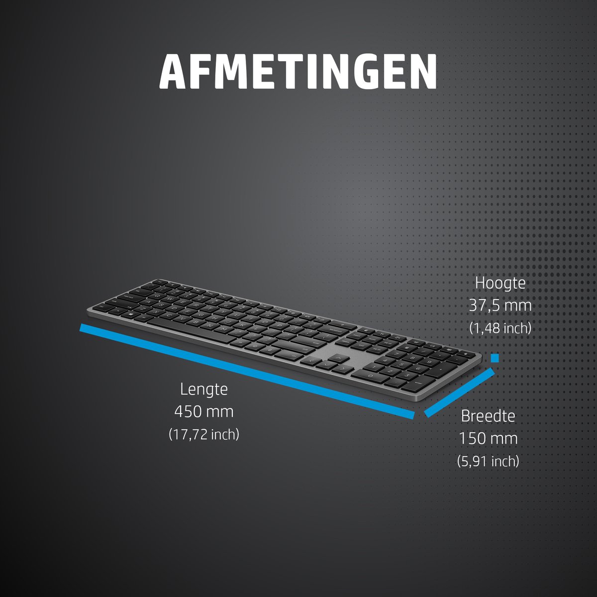 HP 975 Draadloos Toetsenbord Qwerty
