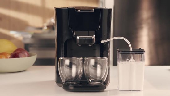 hotel Excentriek vreemd Philips Senseo Latte Duo HD6570/60 - Koffiepadapparaat - Zwart | bol.com
