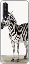 Geschikt voor Samsung Galaxy A50 hoesje - Zebra - Meisjes - Dieren - Kinderen - Jongens - Siliconen Telefoonhoesje