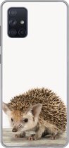 Geschikt voor Samsung Galaxy A51 hoesje - Egel - Dieren - Kinderen - Jongens - Meisjes - Siliconen Telefoonhoesje