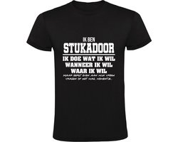 Stukadoor Heren T-shirt - vakman - stucwerk - plafondwerker - spaan - verjaardag - cadeau - grappig - shirt