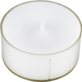 Waxinelichtjes wit groot set van 3 - Kaarsen - Paraffine - 6cm