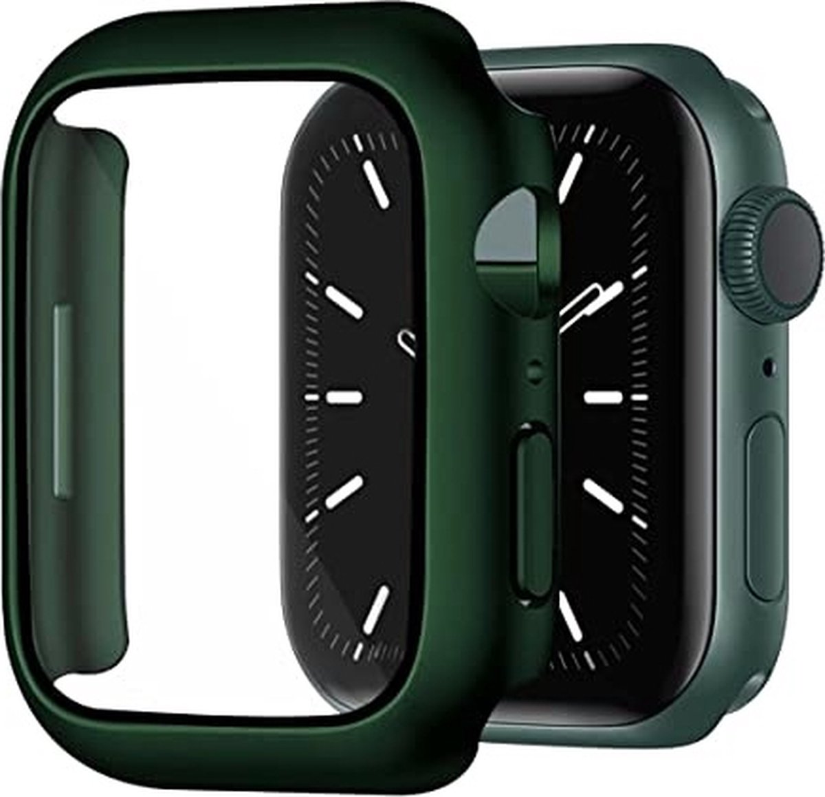 Arara screenprotector Apple watch case 7 serie Donkergroen - watch case 45 mm