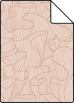 Proefstaal ESTAhome behangpapier koraal terracotta roze - 139501 - 26,5 x 21 cm