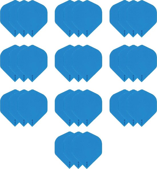 10 Sets (30 stuks) zeer stevige R4X - dart flights - Blauw - darts flights