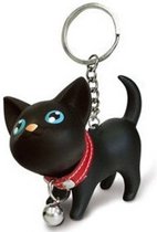 Sleutelhanger kat - Kat - Poes - Keychain - Zwart