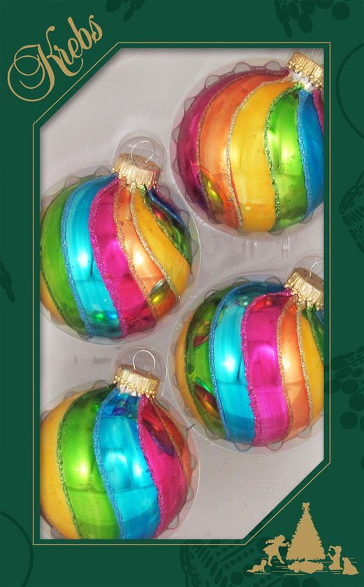 Luxe gekleurde kerstballen 7 kerstboomversiering -... | bol.com