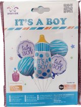 Feestdecoratie Babyshower - Decoratie en Gender Reveal - 5 in 1 - Geboorte - It´s a Boy