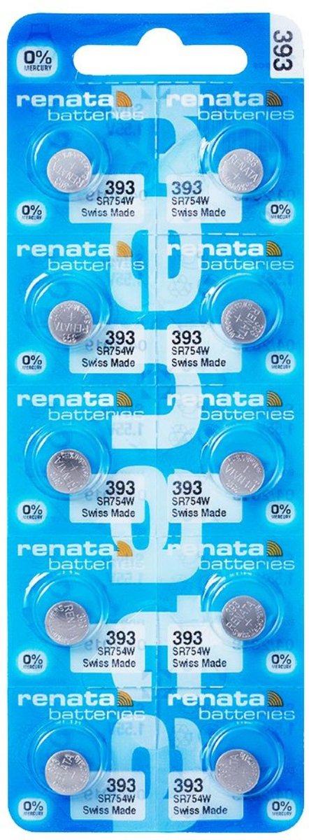 RENATA - Horlogebatterijen - Watch 393 - 10 stuks