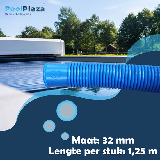 Tuyau flexible de piscine bleu 32 mm - Tuyau flexible de piscine | bol