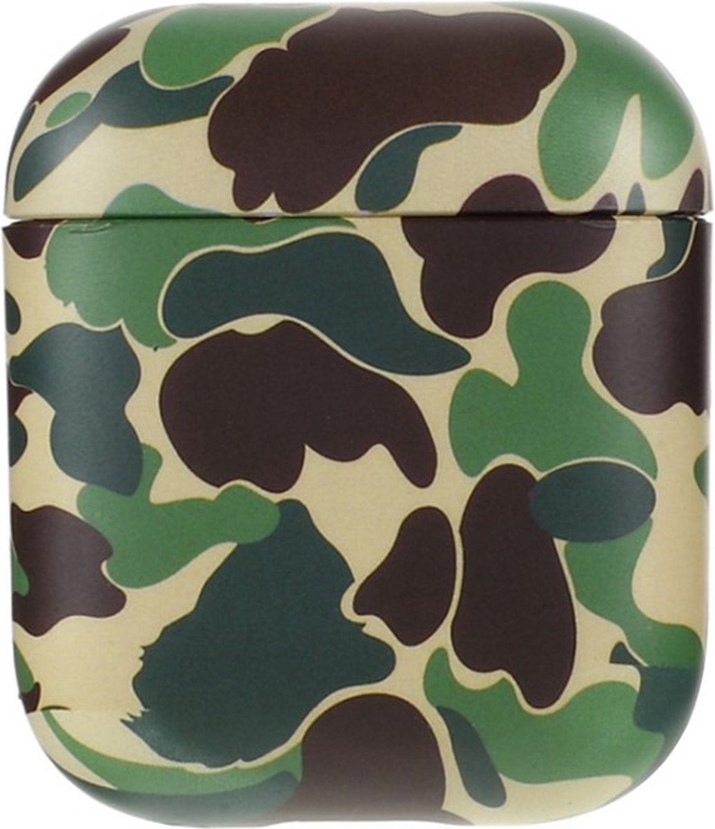 Peachy Army legerprint hoesje voor AirPods 1 en 2 - groen