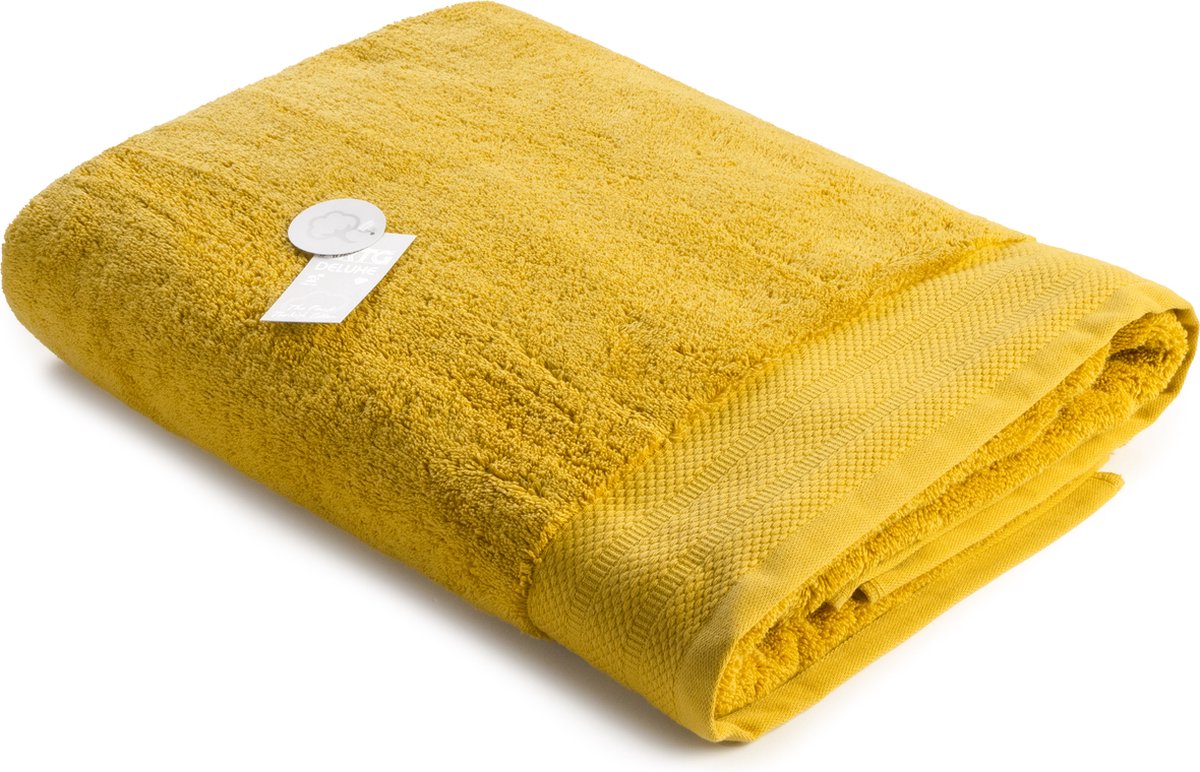 ARTG® Towelzz - DeLuxe - Strandhanddoek - 100 x 180 cm - 700 grams - Donkergeel - Mustard
