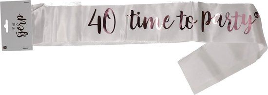 Casoty 40e verjaardag sjerp en tiara voor vrouwen, 40e verjaardag decoraties vrouwen, 40e verjaardag, 40e kroon en gelukkige 40e verjaardag sjerp set, 40 verjaardagscadeaus voor vrouwen, 40e