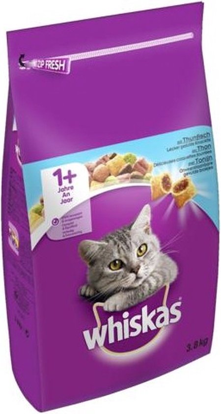 Whiskas Droogvoer Kattenvoer Adult 3,8kg Tonijn