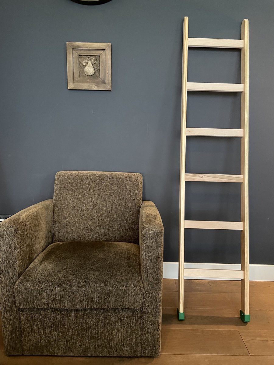 Massief Teakhouten Handdoekenladder - Decoratief en Functioneel voor