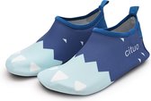 Blauwe waterschoentjes - strandschoentjes - zwemschoentjes van Baby-Slofje maat 22-23