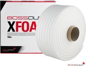 Bossauto - XFOAM Classic Foam maskeer tape - schuimstroken met lijm strip -diameter: 13mm - 50 meter - beschermen van deurranden, kofferbak, motorkap