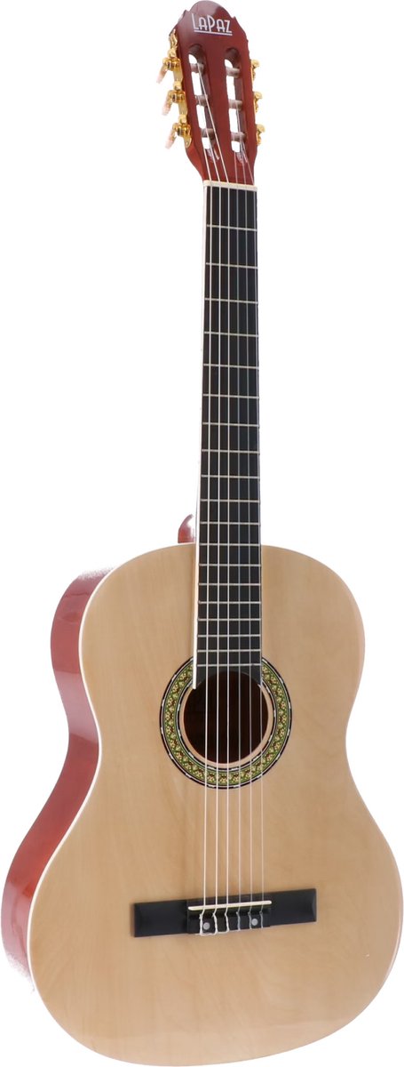 LaPaz 002 NT 4/4-formaat klassieke gitaar naturel