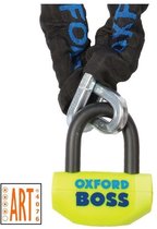ART 4 gekeurd Oxford Beugelslot met Ketting - 1.20 m - ART-4 Fatbike Slot - Scooterslot - Motorslot - Schijfremslot met ketting !