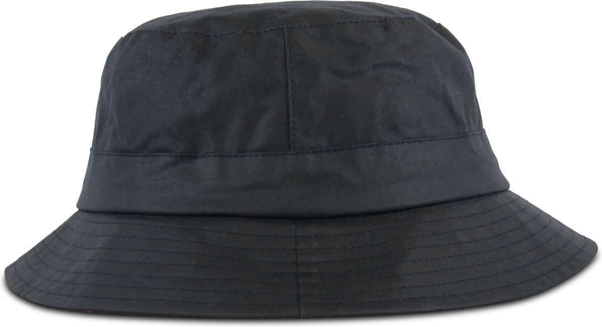 MGO Wax Wester - Bucket Hat - regenhoed - vissershoedje - zonnehoed - Navy Blauw - Maat M