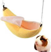 Hamac banane pour petits Rongeurs | Jouets de hamster | Cage | Nest | Cochon d'Inde | Souris | Rat | Écureuil | Banane | Animaux domestiques | Rongeurs