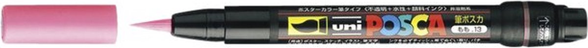 Paintmarker uni posca pcf350 brush 1-10mm rood | 5 stuks