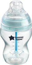 Tommee Tippee Anti-Colic - zuigfles - tepelspeen met langzame uitstroomsnelheid- anti-koliek ontluchtingssysteem - 260 ml - 1 stuk