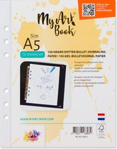 MyArt®Book 150 g/m2 bulletjournal papier – formaat A5 - 50 vel per set