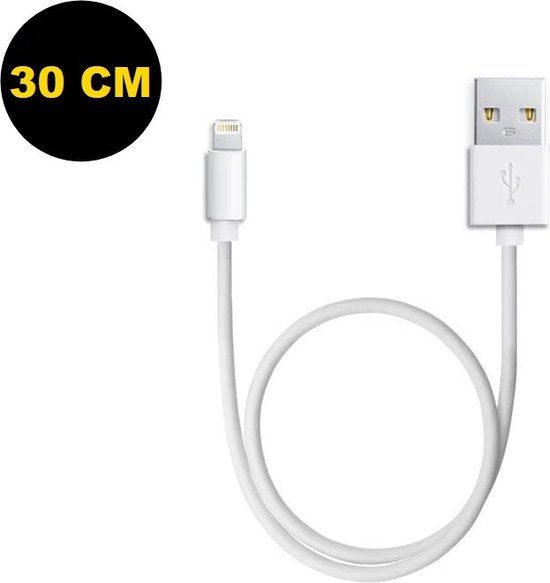 Câble chargeur iPhone 30 CM - Extra Court - Câble iPhone - Câble Lightning  USB - Câble... | bol